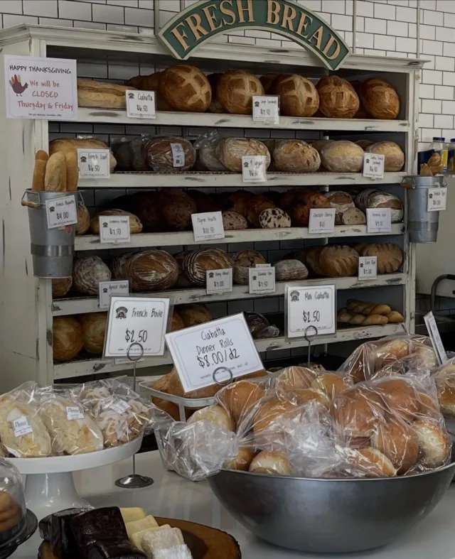 Fresh bread display for local restaurant and cafe delivery in Tempe, AZ